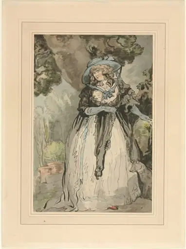 Mrs. Samuel Howitt (née Elizabeth Rowlandson), by George Moutard Woodward