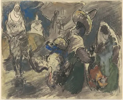 Chicken Vendors [recto], by George Overbury Hart