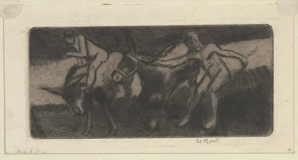 Untitled, by George Overbury ("Pop") Hart, ink, 1921