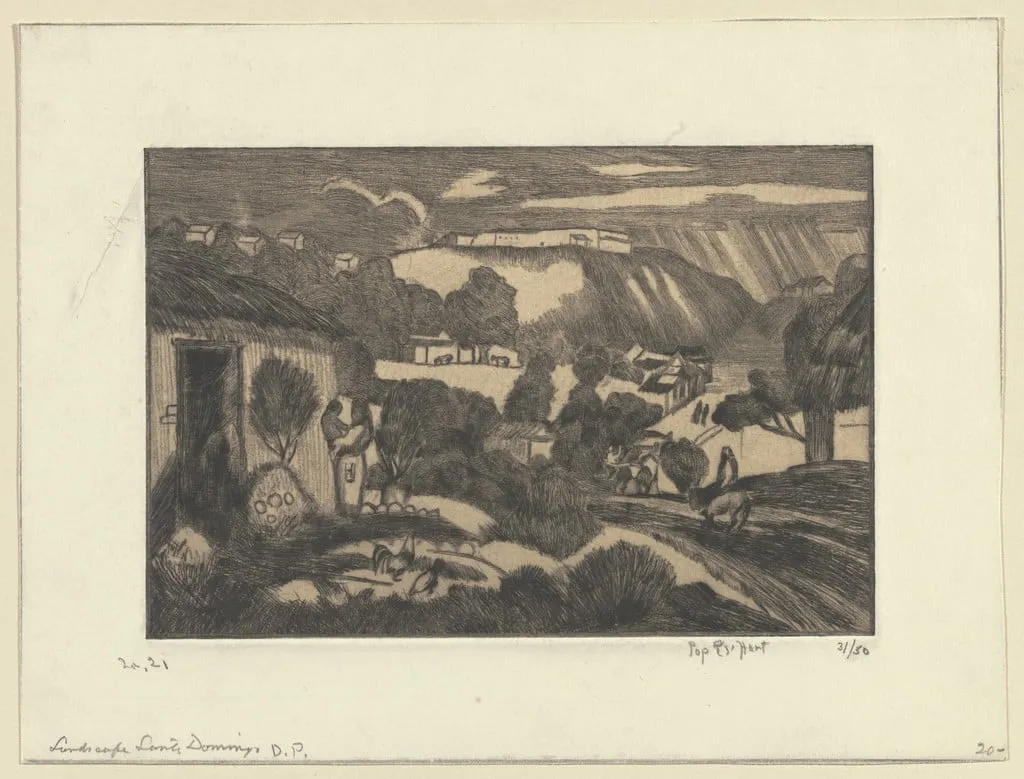 Untitled, by George Overbury ("Pop") Hart, ink, 1925