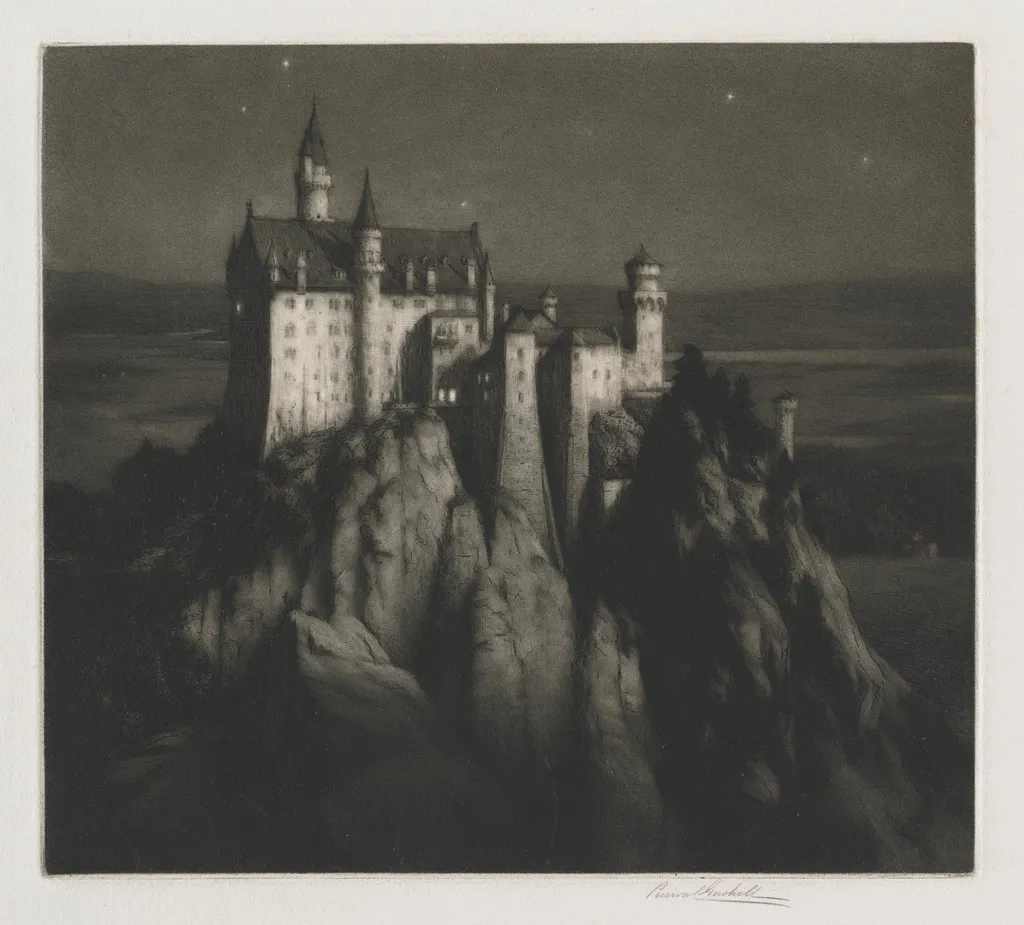 Castle Neuschwanstein, by George Percival Gaskell, 1911