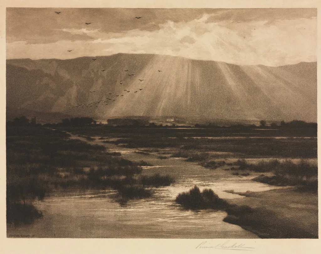 Landscape, by George Percival Gaskell, 1911