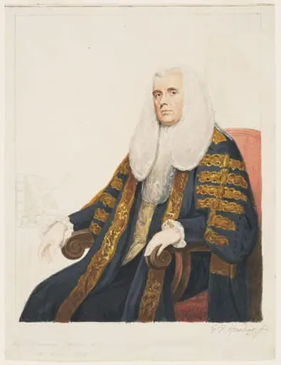 Portrait of Richard Pepper Ardene, Lord Alvanley, Master of the Rolls, by George Perfect Harding