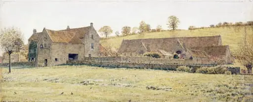 Tithe Barn, Bradford-on-Avon, by George Price Boyce