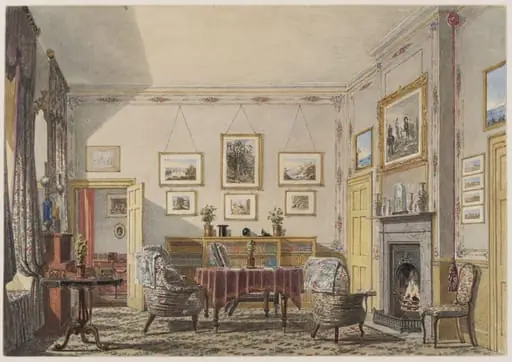 View of a room at Christ Church, Oxford, by George Pyne