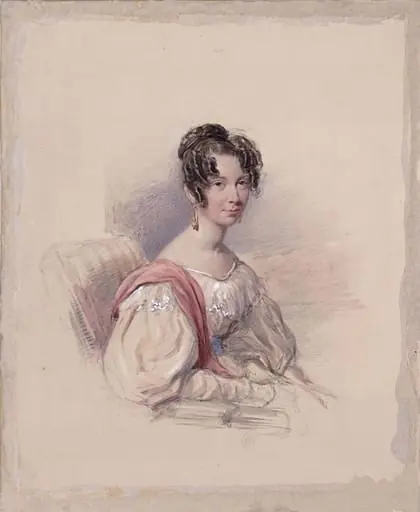 An unknown young lady, by George Richmond