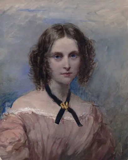 An unknown young woman, by George Richmond