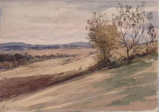 Landscape near Boulogne, by George Richmond