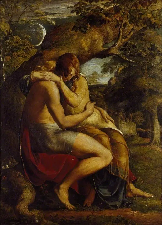 On the Eve of Separation, by George Richmond