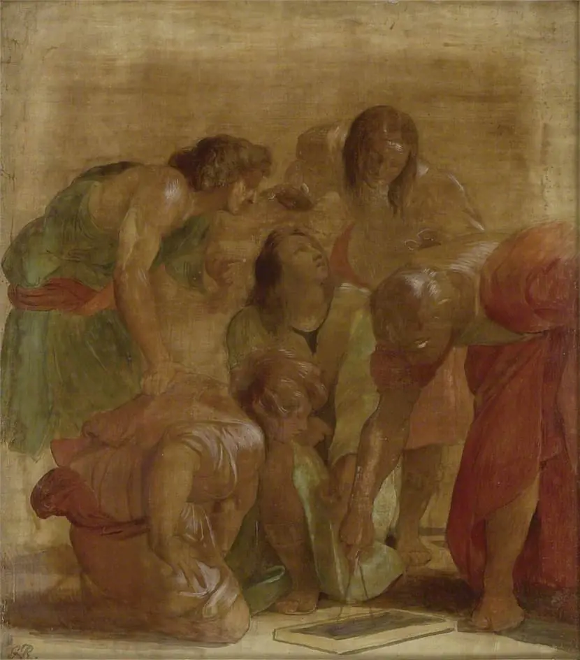 The Archimedes Group from 'The School of Athens', by George Richmond