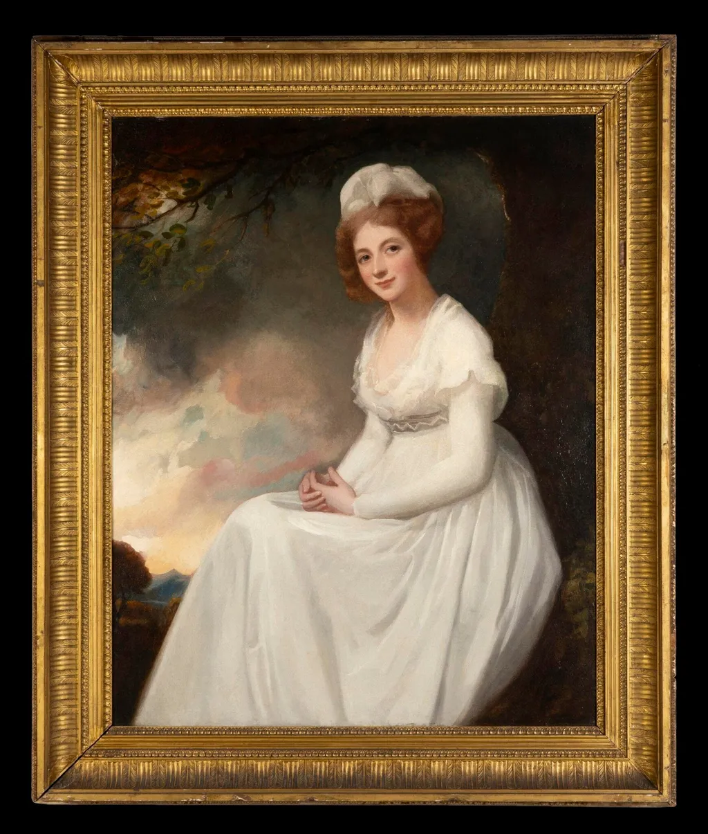 Elizabeth 'Bessy' Allen, by George Romney, paint
