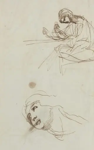 Figure Studies [verso], by George Romney