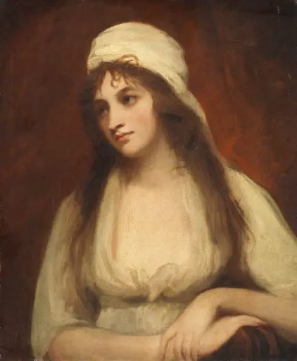 Portrait of Mary Tighe (1747-1791), Poet, by George Romney