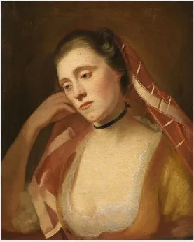 Portrait of Mrs George Romney (née Mary Abbot), (fl.1756-1823), the Artist's Wife, by George Romney, oil, 1800