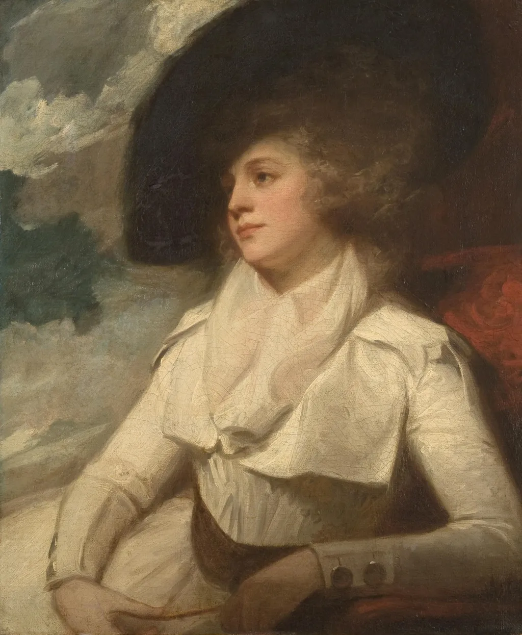 Portrait of Mrs. Sophia Vandergucht, by George Romney, oil, 1795