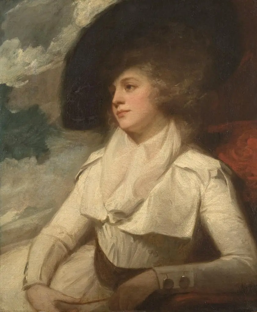 Portrait of Mrs. Sophia Vandergucht, by George Romney
