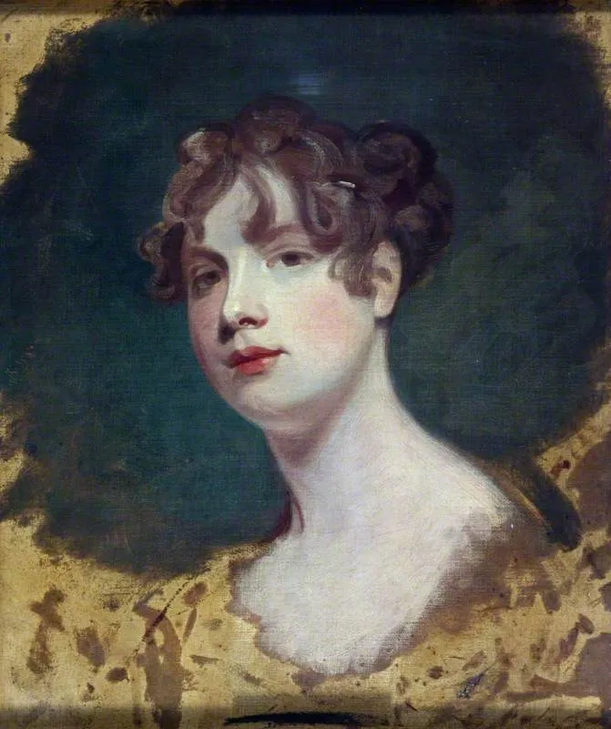 Sketch of a Female Head, by George Romney, oil, 1778