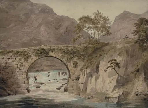 Pont Aberglaslyn, by George Samuel