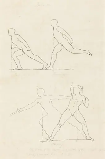 Preparing to Run; Running; Striking, by George Scharf