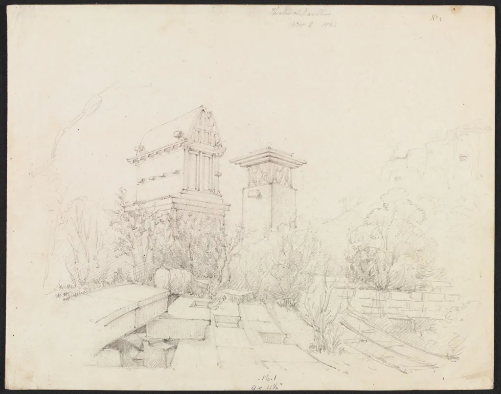 Theatre at Xanthus, by George Scharf, 1843