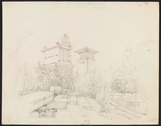 Theatre at Xanthus, by George Scharf