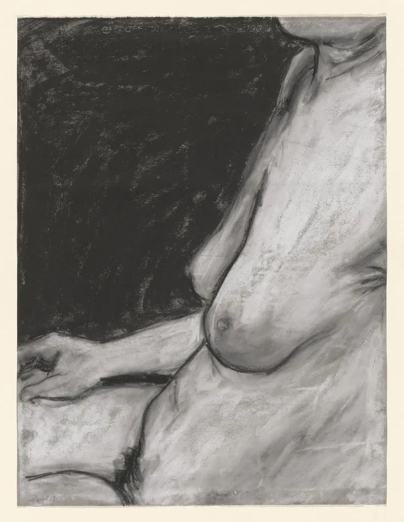 Untitled, by George Segal, pastel, 1968