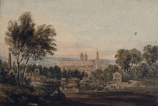 Distant View of Greenwich Hospital, by George Shepherd
