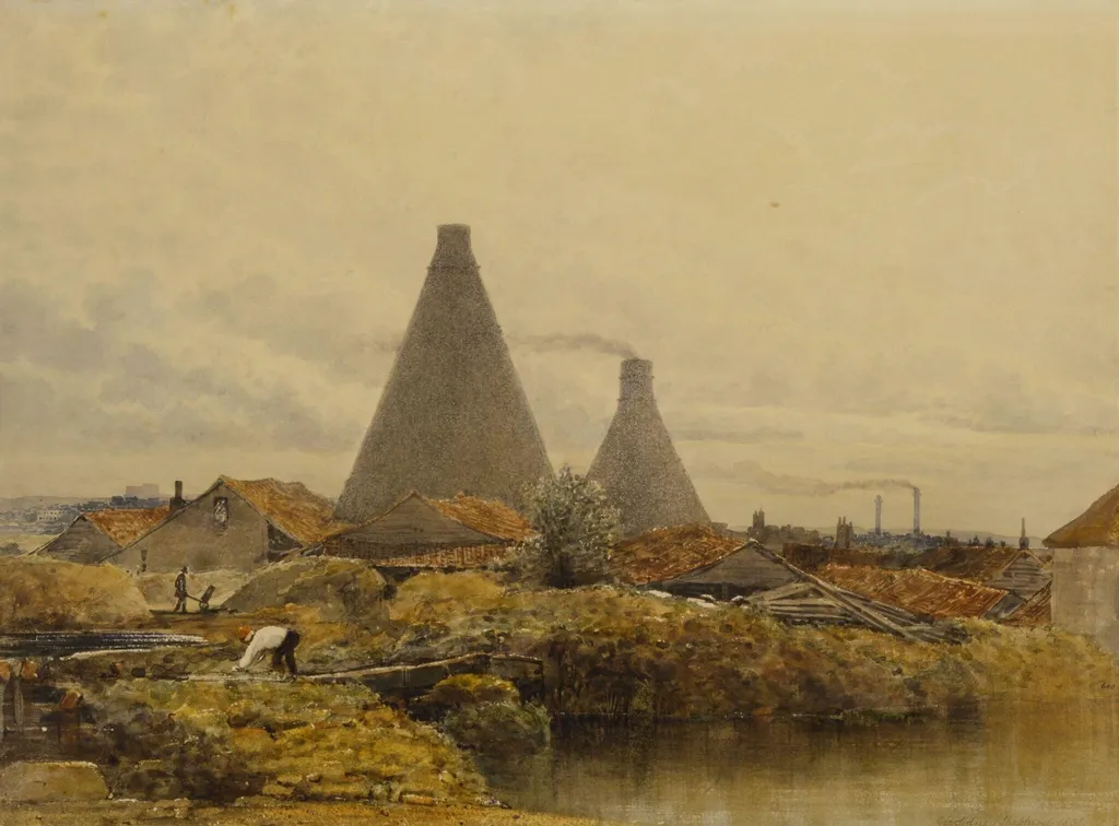 Tile Kilns, by George Shepherd, watercolor, 1831
