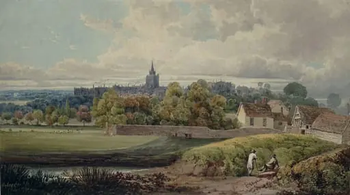 View of Aylesbury, Bucks, by George Shepherd