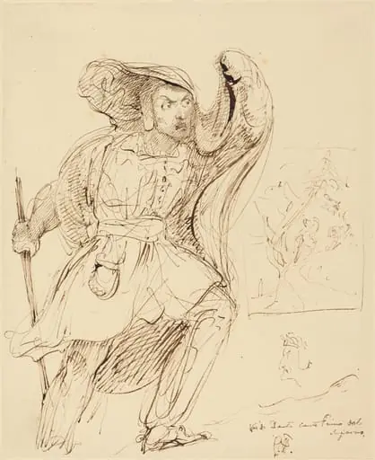 Studies for a Scene from Dante's "Inferno", by George, Sir Hayter