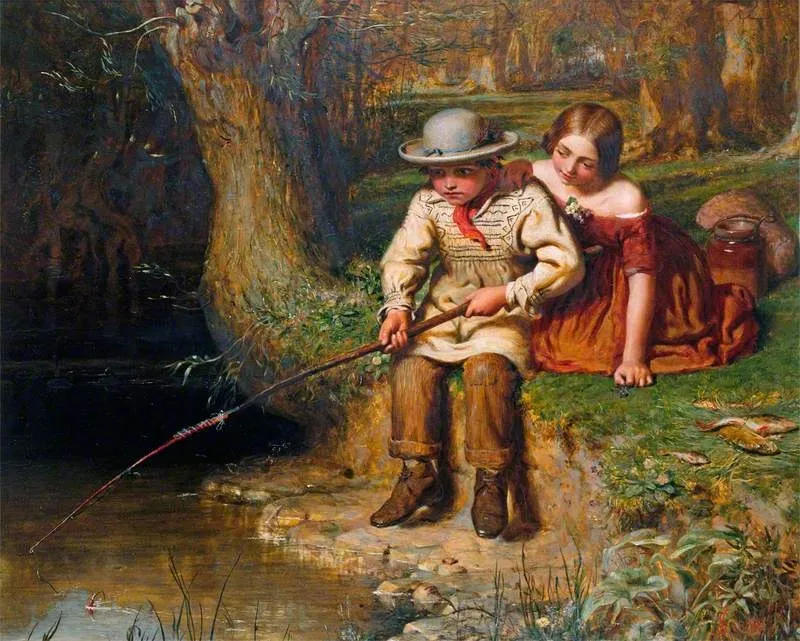 Another Bite, by George Smith, oil, 1850
