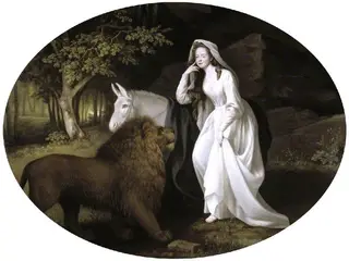 Isabella Saltonstall as Una in Spenser's 'Faerie Queene', by George Stubbs, 1792