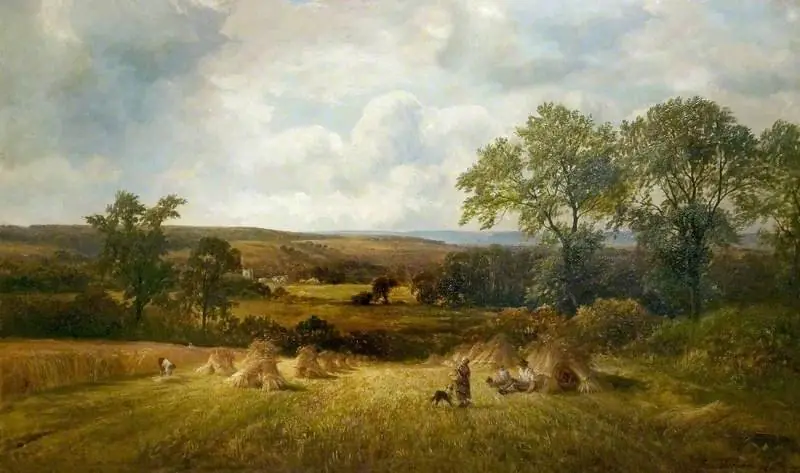 Harvest Scene, Barrow-on-Trent, Derbyshire, by George Turner