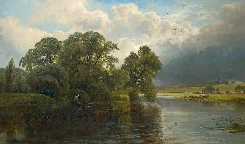 The Trent below Donington, Derbyshire, by George Turner