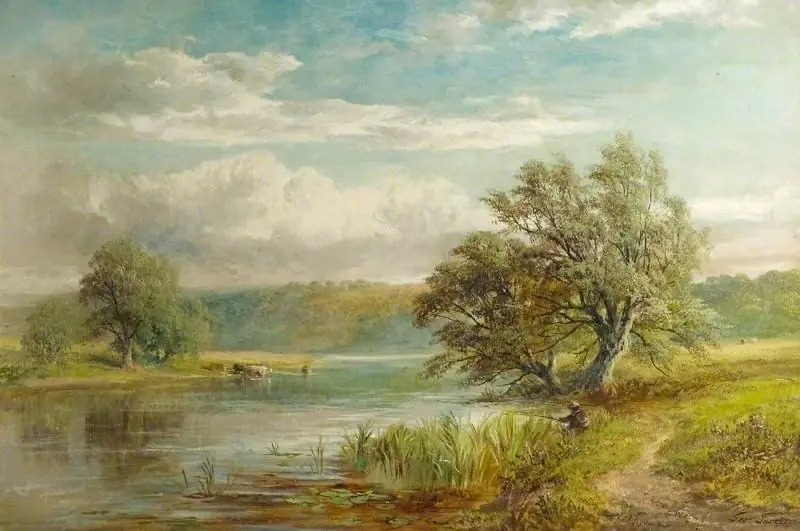 The Trent below Weston Cliff, by George Turner