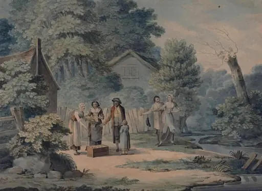 Villagers and Jew Pedlar, by George Turner