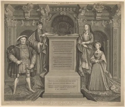 Henry VII and the Family of Henry VIII in Whitehall Palace, by George Vertue