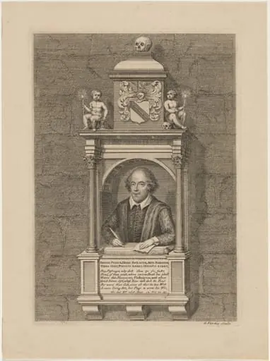 Shakespeare Monument in Church at Stratford-on-Avon, by George Vertue