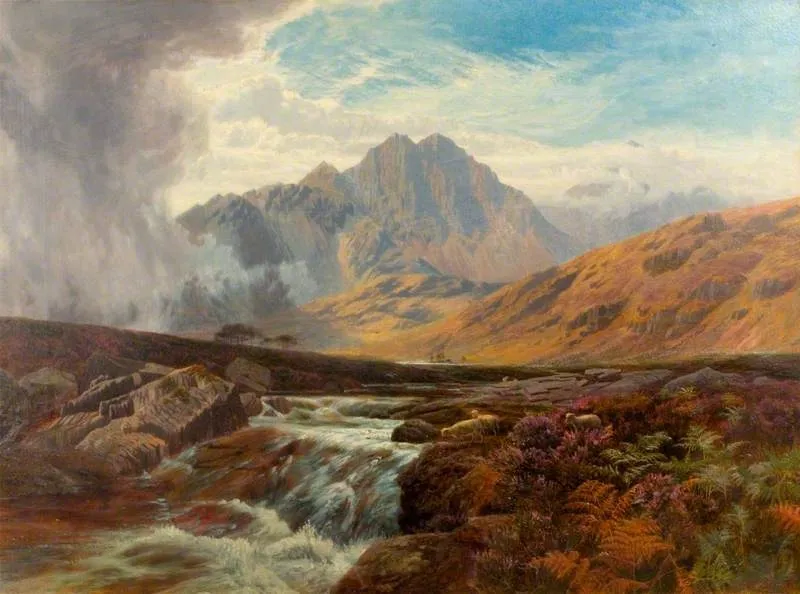 Scene in North Wales, by George Vicat Cole, oil, 1863