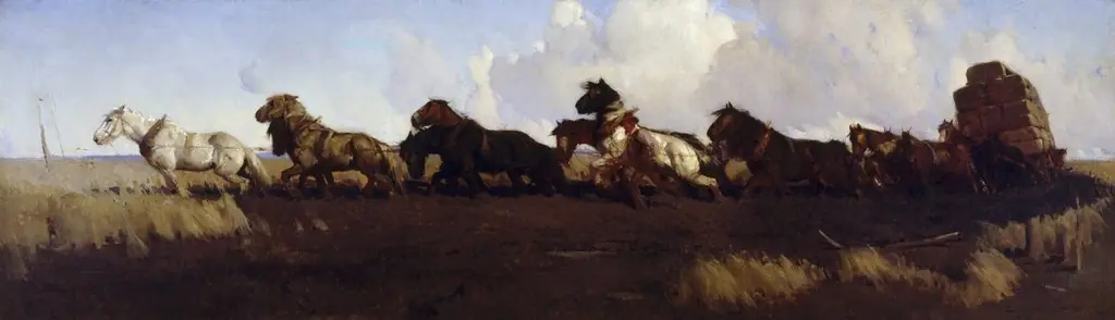 Across the black soil plains, by George Washington Lambert
