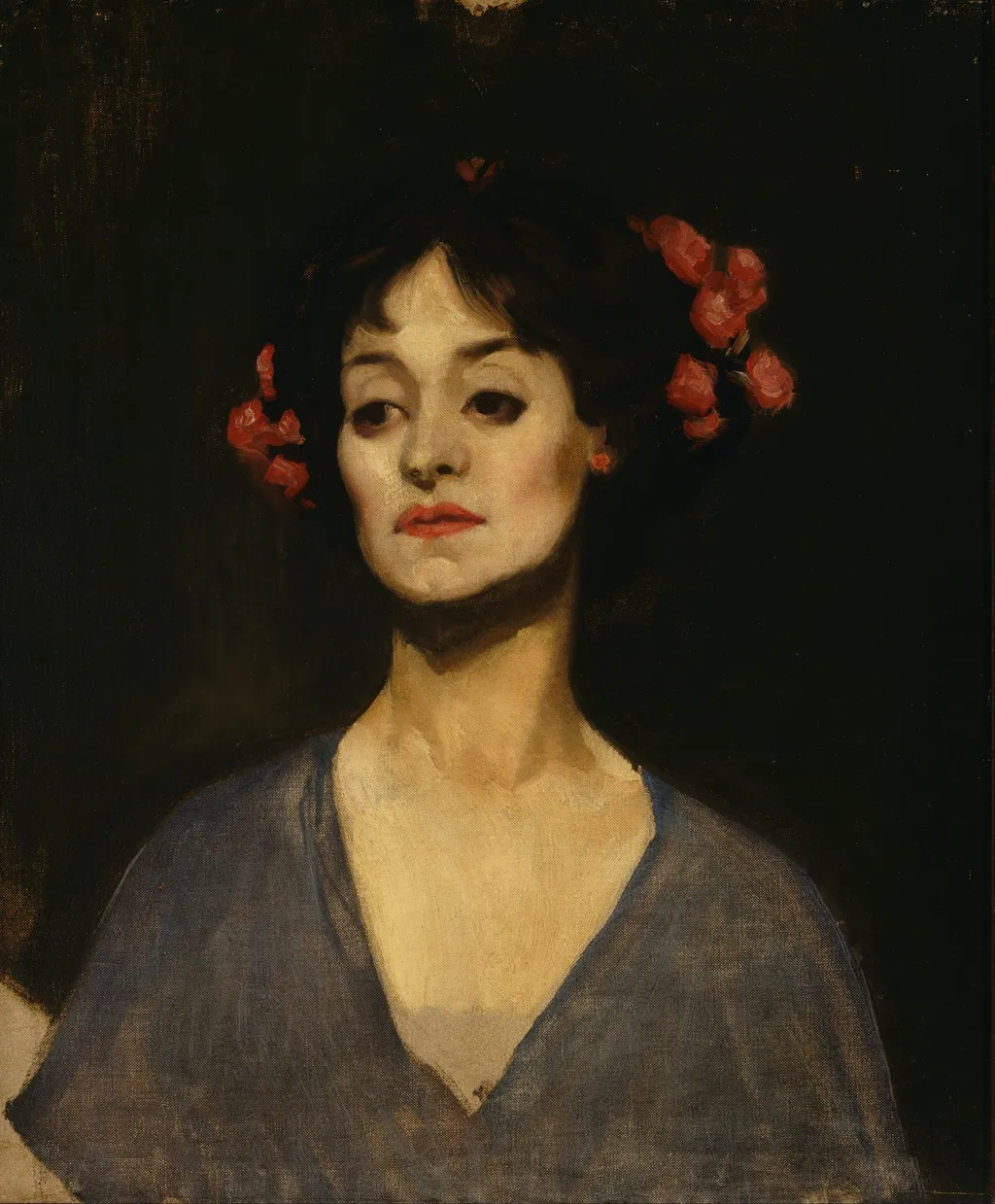 Portrait of a lady (The dancer), by George Washington Lambert, oil, 1911