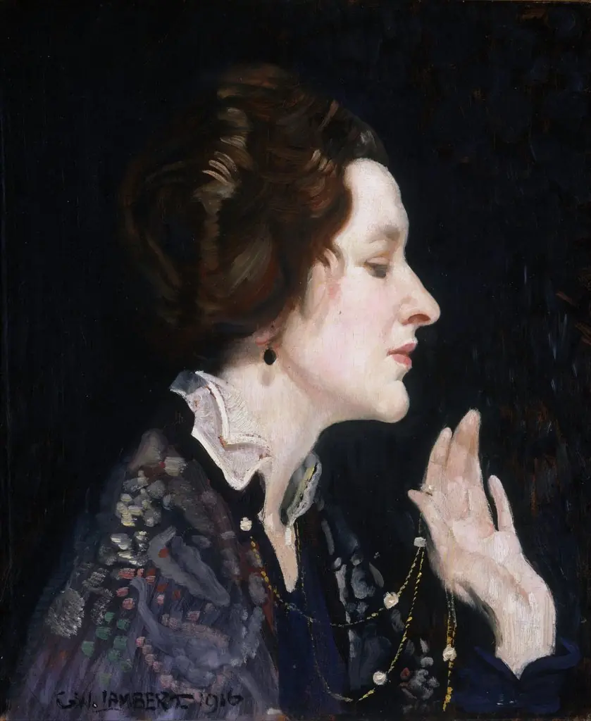 Portrait of a lady (Thea Proctor), by George Washington Lambert