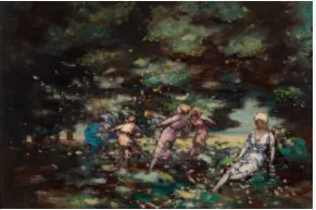 Fairies in a Wood, by George William Russell, unspecified, 1911