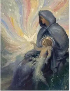 The Virgin and Child, by George William Russell