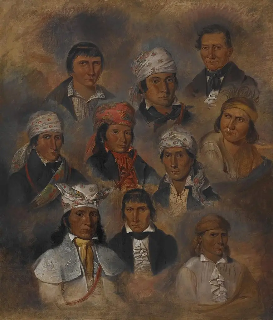 Ten Potawatomi Chiefs, by George Winter