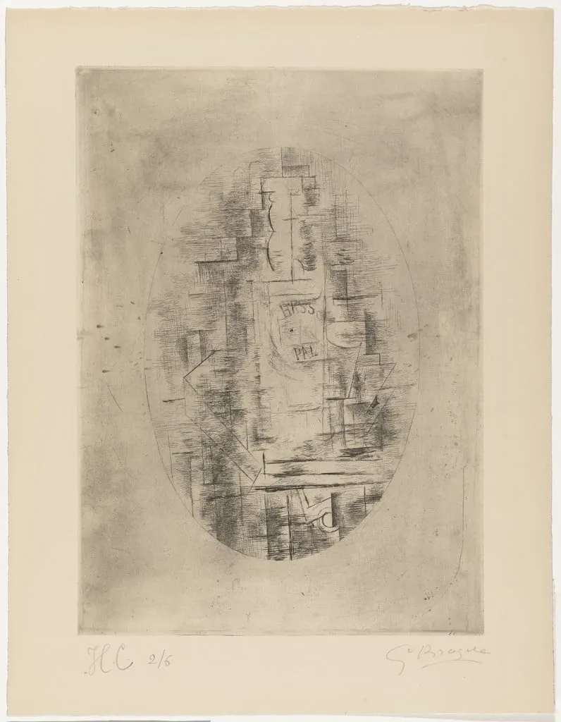 Untitled, by Georges Braque, ink, 1911