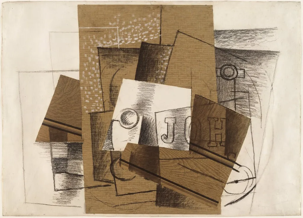 Untitled, by Georges Braque, pastel, 1914