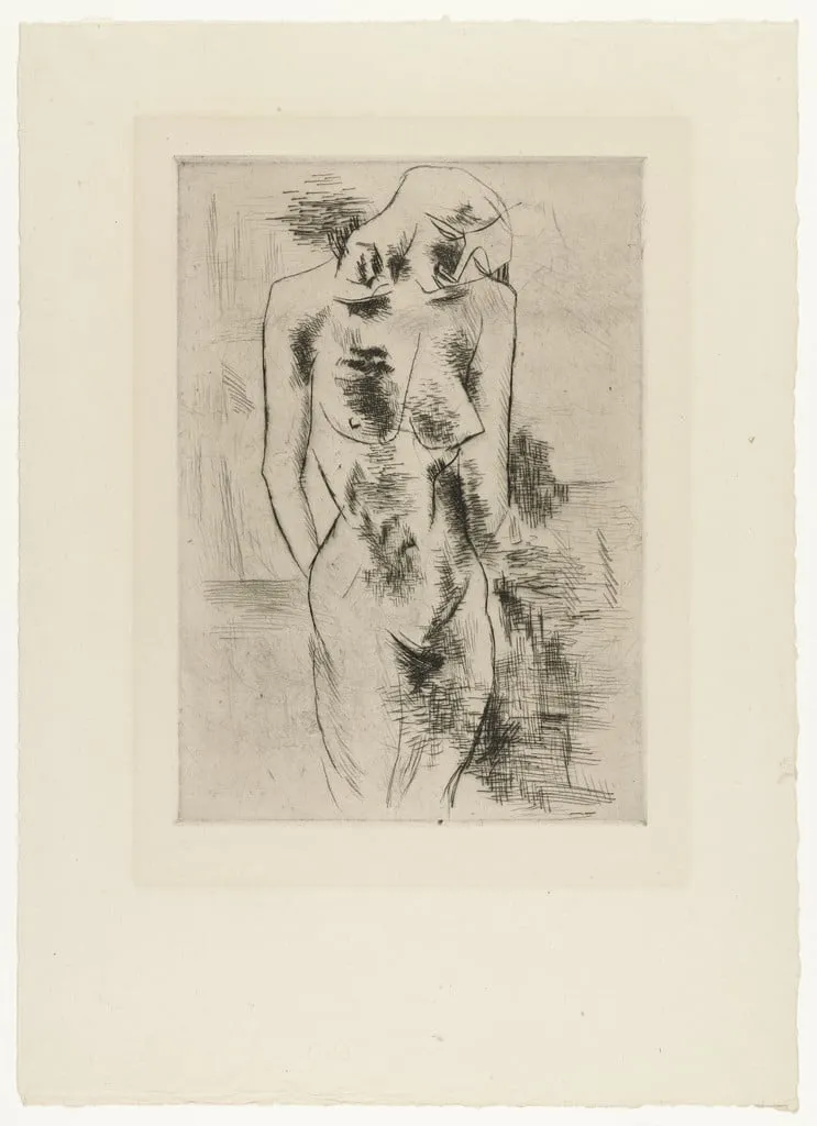 Untitled, by Georges Braque, ink, 1908