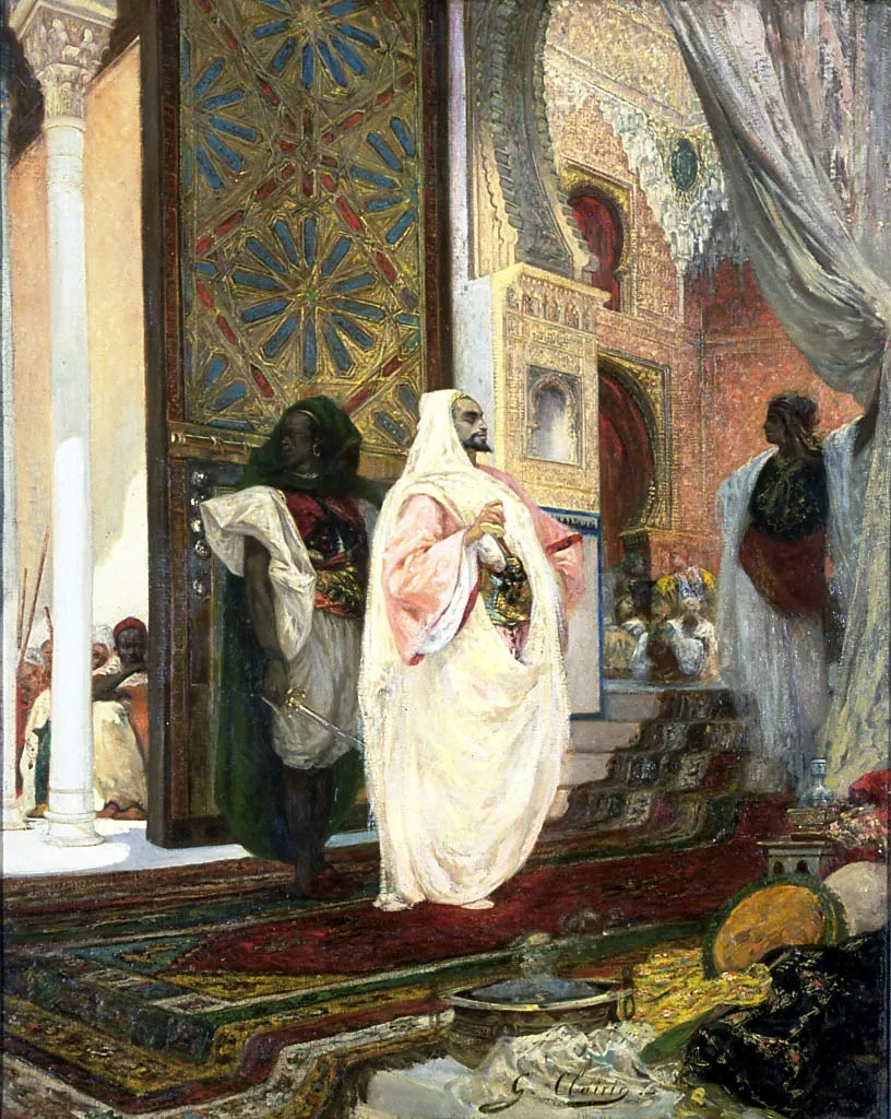 Entering the Harem, by Georges Clairin, oil, 1870