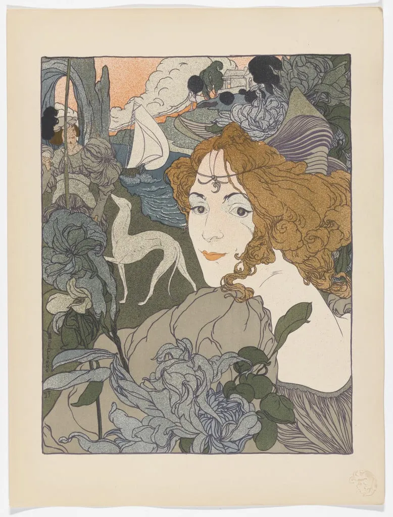 Untitled, by Georges de Feure, ink, 1897